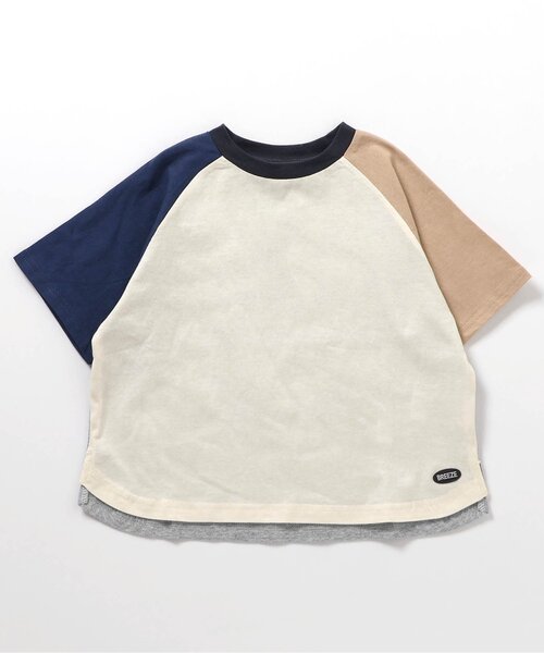 BREEZE（ブリーズ）の「【WEB限定/ジュニア対応】ラグラン半袖Tシャツ（Tシャツ/カットソー・キッズ・その他12/カーキ/サックスブルー/チャコール/ネイビー/オレンジ/その他11/ピンク・90/100/110/120/130/140/150/160）」の15枚目の写真