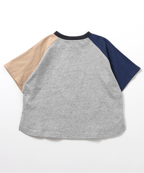 BREEZE（ブリーズ）の「【WEB限定/ジュニア対応】ラグラン半袖Tシャツ（Tシャツ/カットソー・キッズ・その他12/カーキ/サックスブルー/チャコール/ネイビー/オレンジ/その他11/ピンク・90/100/110/120/130/140/150/160）」の16枚目の写真