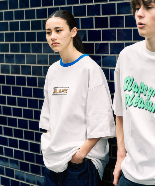 141 Tシャツ❤️ セール】SLAPS リンガーTシャツ（Tシャツ/カットソー）｜417