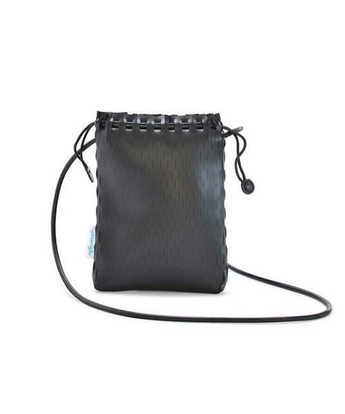 BarcosBlue（バルコスブルー）の「【BarcosBlue/バルコスブルー】カットデザインミニショルダーバッグ（ショルダーバッグ・レディース・ブラック/アイボリー・ONE SIZE）」の2枚目の写真