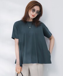 【GLOW6月号掲載/汗じみ防止】スムースデザイン フレア  Tシャツ