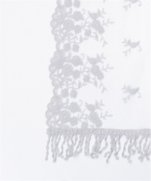 axes femme（アクシーズファム）の「フラワーレースストール（ストール/ショール・レディース・グレー/キナリ・FREE）」の7枚目の写真