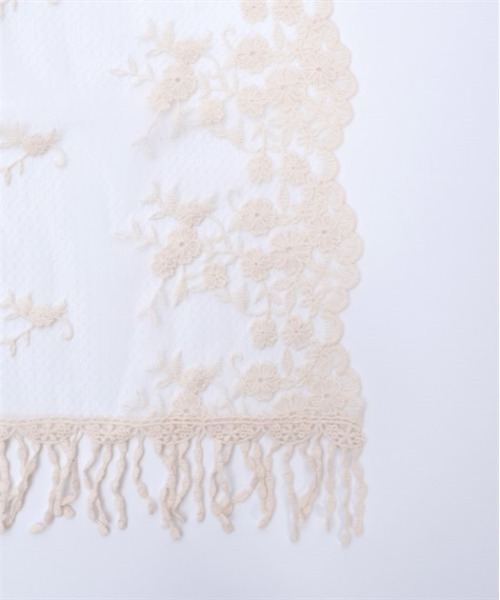 axes femme（アクシーズファム）の「フラワーレースストール（ストール/ショール・レディース・グレー/キナリ・FREE）」の11枚目の写真