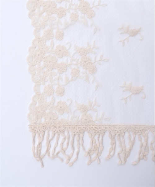 axes femme（アクシーズファム）の「フラワーレースストール（ストール/ショール・レディース・グレー/キナリ・FREE）」の12枚目の写真