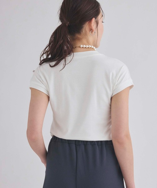 fifth(フィフス)の「シンプルフィットTシャツ(Tシャツ/カットソー・レディース・ホワイト/ブラック/ベージュ・M)」の12枚目の写真