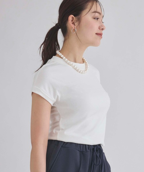 fifth(フィフス)の「シンプルフィットTシャツ(Tシャツ/カットソー・レディース・ホワイト/ブラック/ベージュ・M)」の11枚目の写真