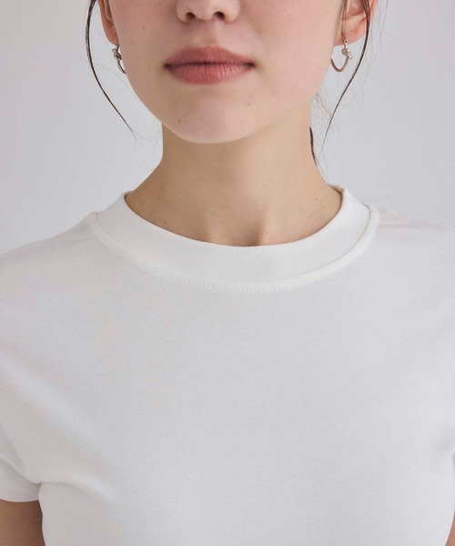 fifth(フィフス)の「シンプルフィットTシャツ(Tシャツ/カットソー・レディース・ホワイト/ブラック/ベージュ・M)」の13枚目の写真