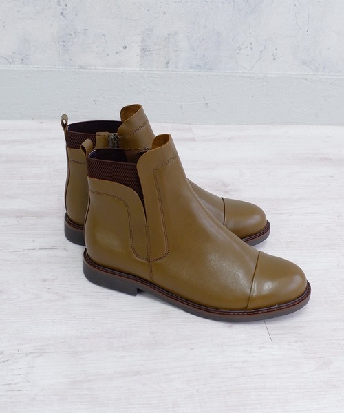 MODE KAORIショートブーツ 本革】 ベルトショートブーツ 6735