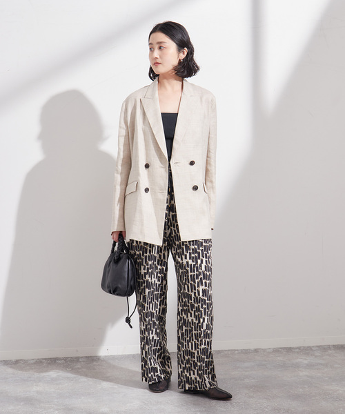 journal standard L'essage(ジャーナルスタンダードレサージュ)の「《SP》DEVEAUX モノトーンイージーパンツ(その他パンツ・レディース・ブラック×ブラック/アイボリー・FREE)」の9枚目の写真