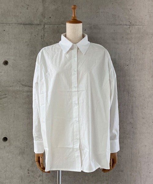 meJane（ミージェーン）の「バックオープンリボン 長袖シャツ（シャツ/ブラウス・レディース・ネイビー/ホワイト・FREE）」の19枚目の写真