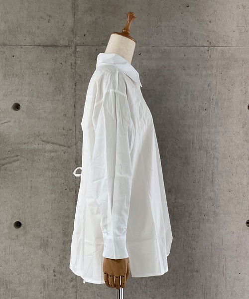 meJane（ミージェーン）の「バックオープンリボン 長袖シャツ（シャツ/ブラウス・レディース・ネイビー/ホワイト・FREE）」の20枚目の写真