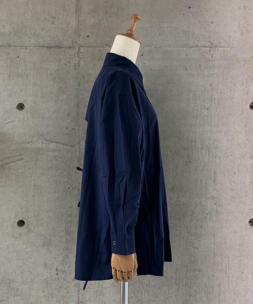 meJane（ミージェーン）の「バックオープンリボン 長袖シャツ（シャツ/ブラウス・レディース・ネイビー/ホワイト・FREE）」の17枚目の写真