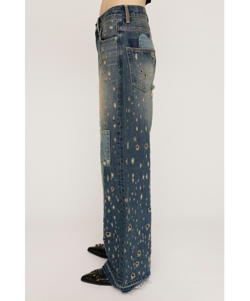 L/W REMAKE STRAIGHT PTローウエストリメイクストレートパンツ SLY（スライ）の「L/W REMAKE STRAIGHT PT ローウエスト