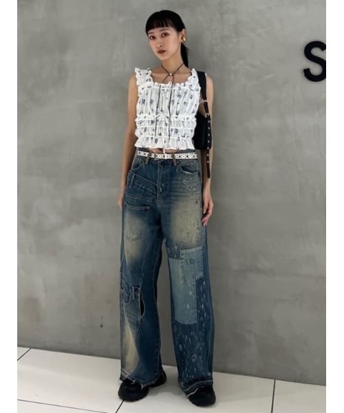 新品未使用タグ付☆SLY SLY L／W REMAKE STRAIGHT パンツ SLY | L／W REMAKE STRAIGHT パンツ (ストレート ) |SHEL'TTER