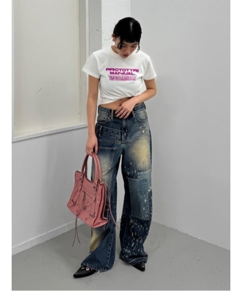 SLYLローウエスト デニム ストレート パンツ SLY ジーンズ デニム デニムパンツ SILAS L/W STRAIGHT PT-B