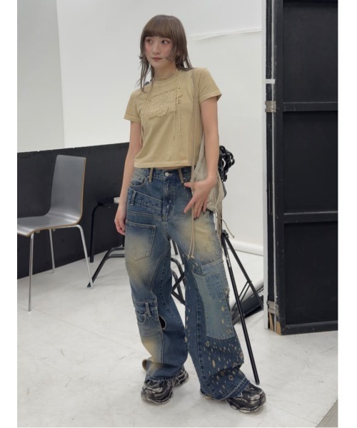 sly L／W REMAKE STRAIGHT パンツ SLY | L／W REMAKE STRAIGHT パンツ (ストレート ) |SHEL'TTER