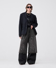 soerte | ASSORTMENT BUGGY HALF PANTS/アソートメントバギーハーフパンツ(デニムパンツ)