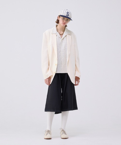 SUDO denim half pt「buggy cut」 デニムハーフパンツ セール】THROW RIPPED HALF DENIM PT/BE リップド ハーフ デニム