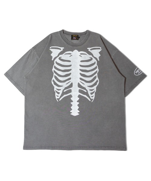 VANSON（ヴァンソン）の「VANSON-SKELTON BONES-Pigment Dyed Tee（Tシャツ/カットソー・メンズ・ブラック・M/L/XL）」の16枚目の写真