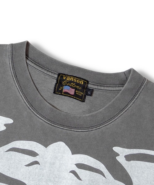 VANSON（ヴァンソン）の「VANSON-SKELTON BONES-Pigment Dyed Tee（Tシャツ/カットソー・メンズ・ブラック・M/L/XL）」の14枚目の写真