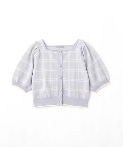 JILL by JILL STUART(ジルバイジルスチュアート)の「◇チェックジャガード 短丈カーデトップス(ニット/セーター・レディース・ブラック/ホワイト/グレー・FREE)」の19枚目の写真