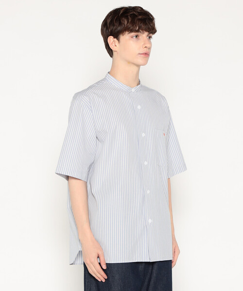 シャツ/ブラウス(長袖/七分) amiur stripe band collar shirt 1000776_061.jpg?fitin=720:720