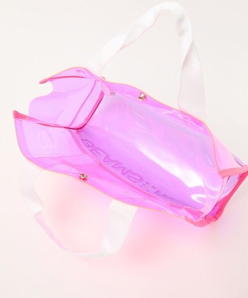 BEAMS mini(ビームスミニ)の「カラー PVC プールバッグ 2025SS(トートバッグ・キッズ・ブルー/ピンク・ONE SIZE)」の14枚目の写真
