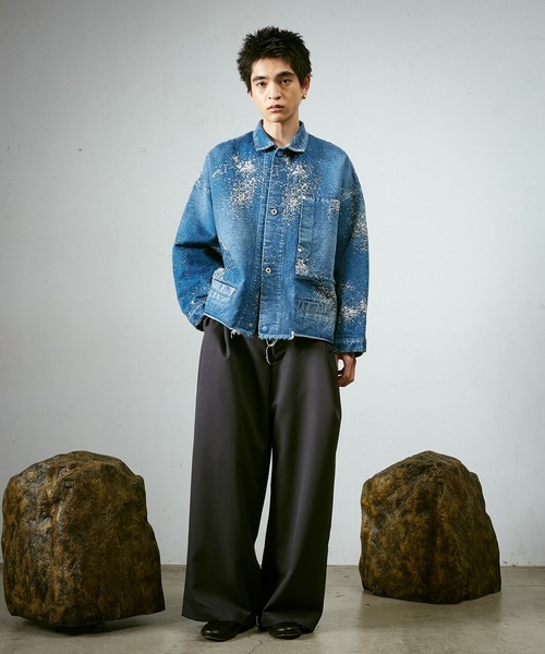 Dulcamara（ドゥルカマラ）の「グラニュールデニムカバーオール-U（デニムジャケット・メンズ・インディゴブルー・0/1）」の4枚目の写真