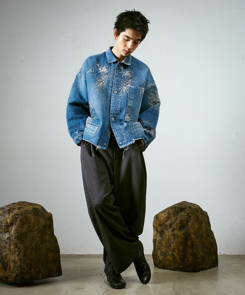 Dulcamara（ドゥルカマラ）の「グラニュールデニムカバーオール-U（デニムジャケット・メンズ・インディゴブルー・0/1）」の5枚目の写真