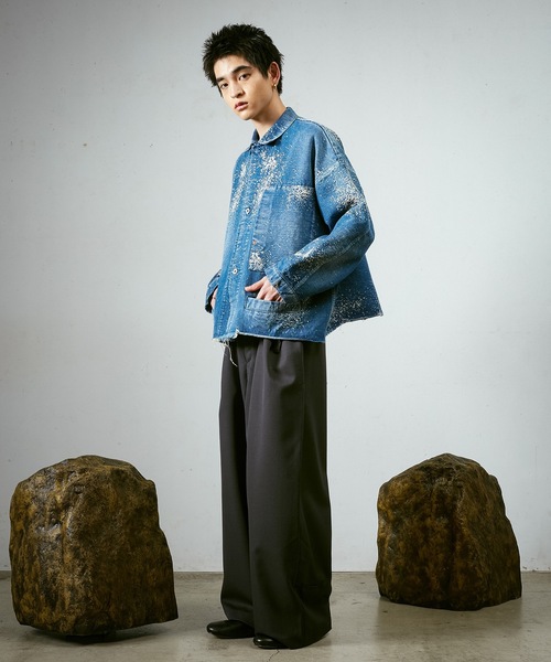 Dulcamara（ドゥルカマラ）の「グラニュールデニムカバーオール-U（デニムジャケット・メンズ・インディゴブルー・0/1）」の7枚目の写真