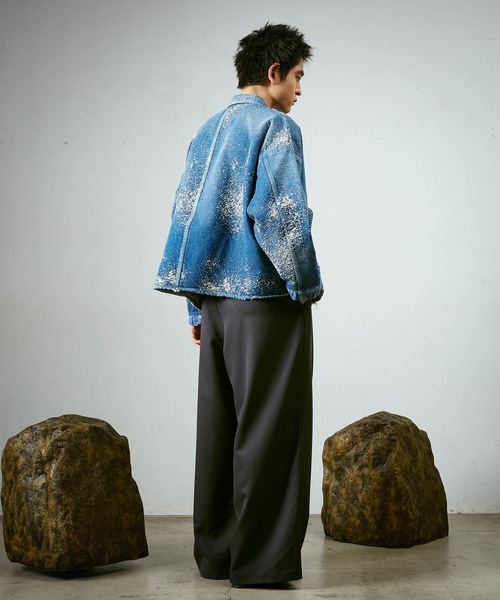 Dulcamara（ドゥルカマラ）の「グラニュールデニムカバーオール-U（デニムジャケット・メンズ・インディゴブルー・0/1）」の8枚目の写真