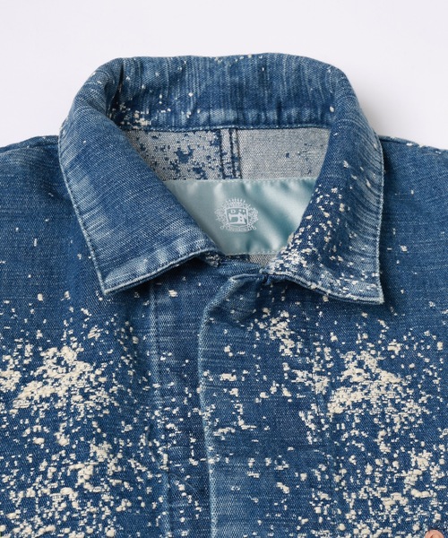 Dulcamara（ドゥルカマラ）の「グラニュールデニムカバーオール-U（デニムジャケット・メンズ・インディゴブルー・0/1）」の9枚目の写真