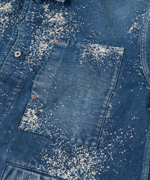 Dulcamara（ドゥルカマラ）の「グラニュールデニムカバーオール-U（デニムジャケット・メンズ・インディゴブルー・0/1）」の10枚目の写真