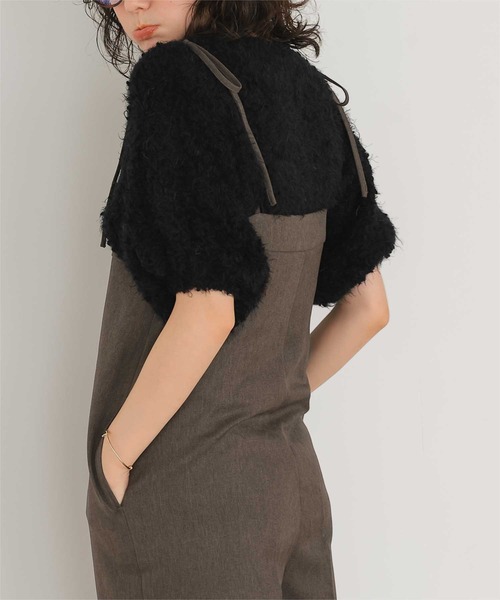 【aimeine】肩リボン付きオールインワン Aimeine 肩リボン付きオールインワン