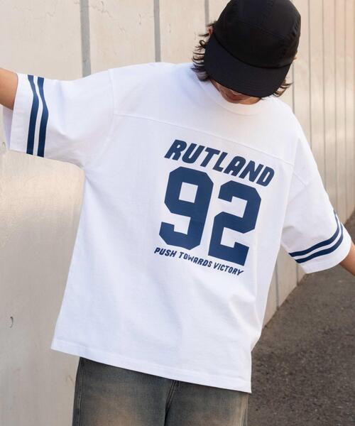 WEGO(ウィゴー)の「WEGO/ヘビーウェイトナンバリングBIG T(Tシャツ/カットソー・メンズ・ブラウン/ホワイト/ブラック/ダークグリーン・MEDIUM/LARGE)」の2枚目の写真