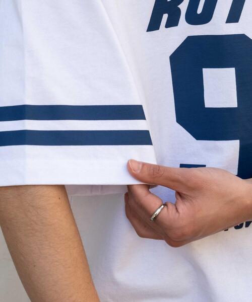 WEGO(ウィゴー)の「WEGO/ヘビーウェイトナンバリングBIG T(Tシャツ/カットソー・メンズ・ブラウン/ホワイト/ブラック/ダークグリーン・MEDIUM/LARGE)」の10枚目の写真