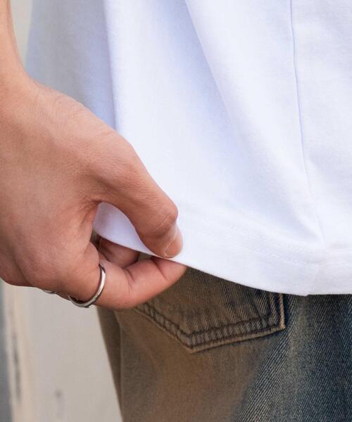 WEGO(ウィゴー)の「WEGO/ヘビーウェイトナンバリングBIG T(Tシャツ/カットソー・メンズ・ブラウン/ホワイト/ブラック/ダークグリーン・MEDIUM/LARGE)」の11枚目の写真