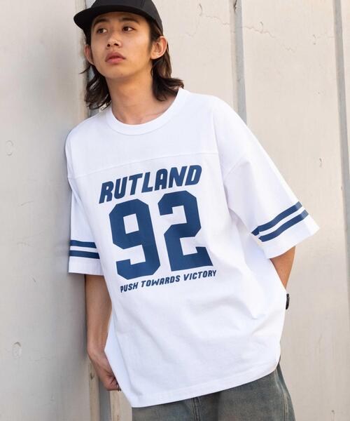 WEGO(ウィゴー)の「WEGO/ヘビーウェイトナンバリングBIG T(Tシャツ/カットソー・メンズ・ブラウン/ホワイト/ブラック/ダークグリーン・MEDIUM/LARGE)」の13枚目の写真