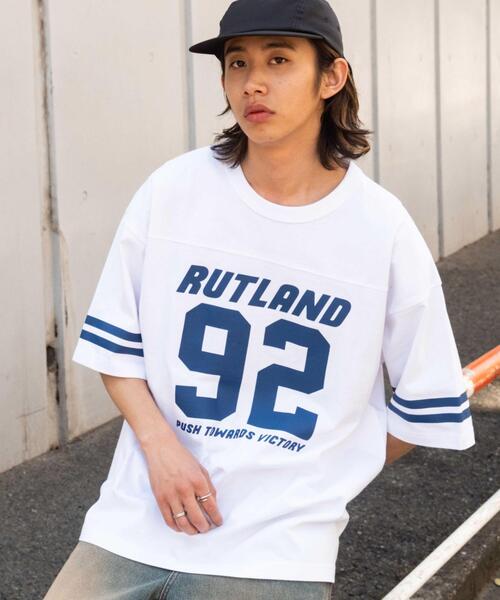 WEGO(ウィゴー)の「WEGO/ヘビーウェイトナンバリングBIG T(Tシャツ/カットソー・メンズ・ブラウン/ホワイト/ブラック/ダークグリーン・MEDIUM/LARGE)」の15枚目の写真