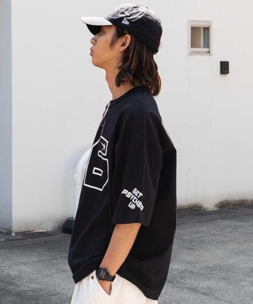 WEGO(ウィゴー)の「WEGO/ヘビーウェイトナンバリングBIG T(Tシャツ/カットソー・メンズ・ブラウン/ホワイト/ブラック/ダークグリーン・MEDIUM/LARGE)」の20枚目の写真