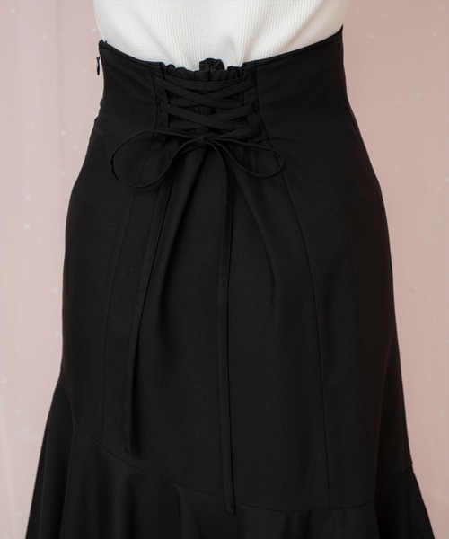 WILLSELECTION（ウィルセレクション）の「シアーヘムギャザーマーメイドスカート（スカート・レディース・ラベンダー/ネイビー/ピンク/ブラック・FREE）」の11枚目の写真