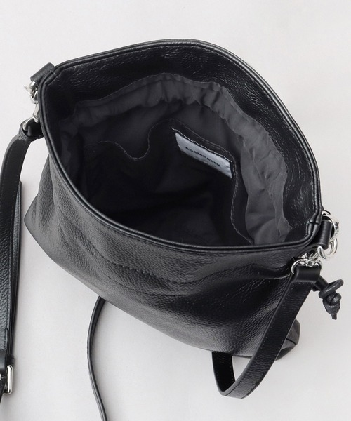 ADAM PATEK（アダムパテック）の「本革 レザー 2WAY 巾着 ハンド ミニショルダーバッグ（ショルダーバッグ・メンズ・ブラック・FREE）」の9枚目の写真