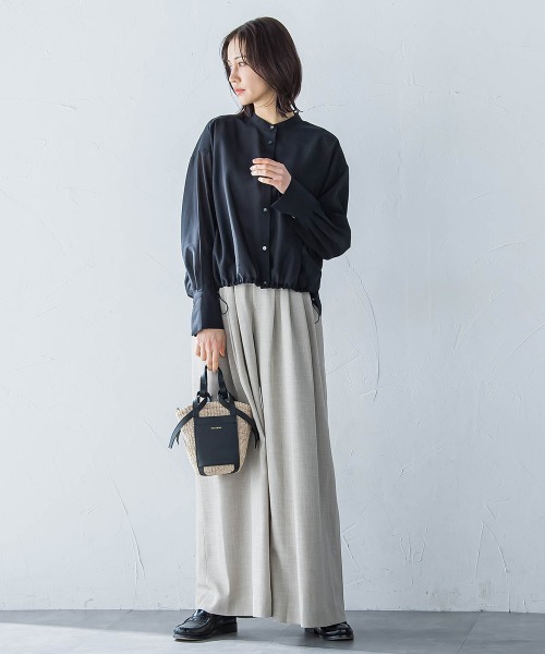 LAUTREAMONT(ロートレアモン)の「シアードロストシャツ≪洗濯機で洗える≫(シャツ/ブラウス・レディース・ホワイト/ライトブルー/ブラック/パープル/グリーン・9号)」の19枚目の写真