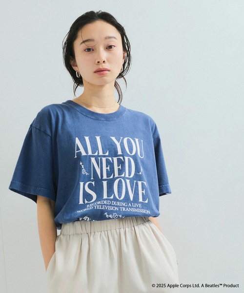 The Beatles love me do Tシャツ M 水色 Now and Then / Love Me Do Blue T-Shirt - The Beatles