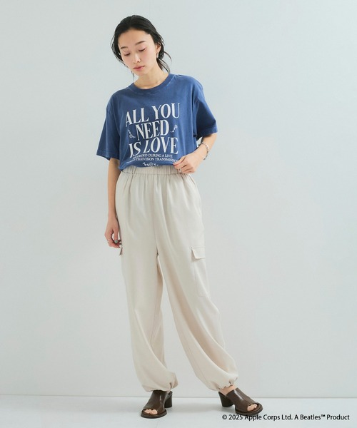 GOOD ROCK SPEED（グッドロックスピード）の「【THE BEATLES/ザ ビートルズ】LOVE ME DO Tシャツ（Tシャツ/カットソー・レディース・チャコールグレー/ブルー系その他2・FREE）」の4枚目の写真