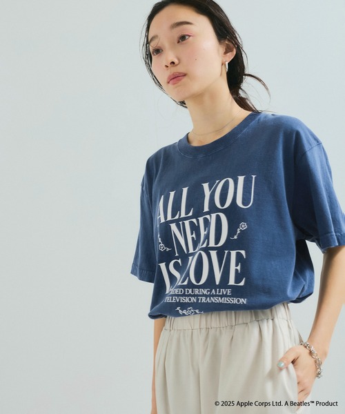 GOOD ROCK SPEED（グッドロックスピード）の「【THE BEATLES/ザ ビートルズ】LOVE ME DO Tシャツ（Tシャツ/カットソー・レディース・チャコールグレー/ブルー系その他2・FREE）」の6枚目の写真