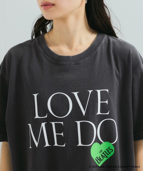 The Beatles love me do Tシャツ M 水色 ザ・ビートルズ / Love Me Do Tee【Tシャツ】【Black】 – THE