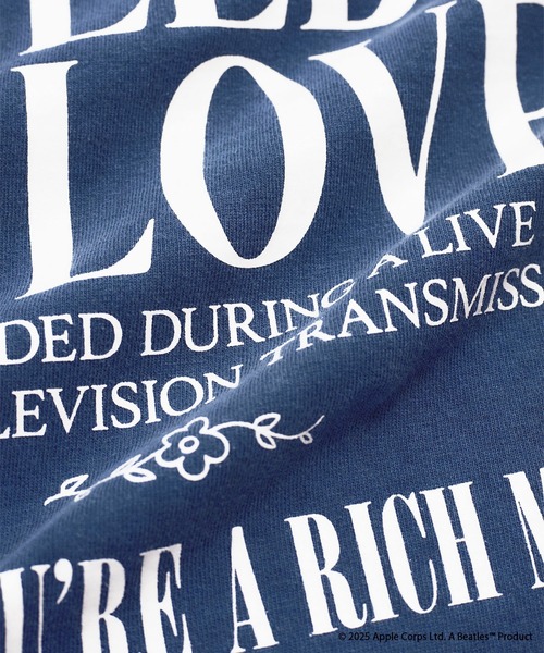 【日本未流通】The Beatles love me do Tシャツ M 水色 セール】【THE BEATLES/ザ ビートルズ】LOVE ME DO Tシャツ（T