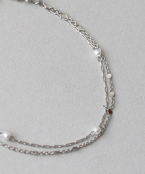 BLUEEAST（ブルーイースト）の「２連ステーションブレス / ニッケルフリー（ブレスレット・レディース・シルバー/ゴールド・FREE）」の8枚目の写真