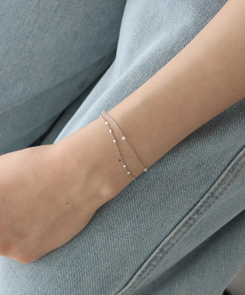 BLUEEAST（ブルーイースト）の「２連ステーションブレス / ニッケルフリー（ブレスレット・レディース・シルバー/ゴールド・FREE）」の11枚目の写真